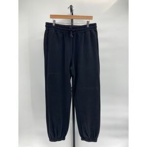 Quince Womens Organic Heavyweight Fleece Boyfriend Sweatpants - Black L